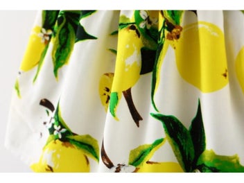 Listing 7 of 10 for Summer Baby Girl Dress Lemon Print Newborn Infant Dresses Christening Gowns