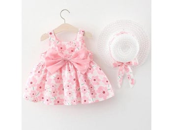 Listing 5 of 12 for Summer Toddler Girl Dresses Korean Cute Flowers Sleeveless Princess Dress