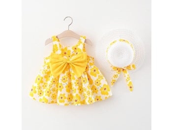 Listing 8 of 12 for Summer Toddler Girl Dresses Korean Cute Flowers Sleeveless Princess Dress