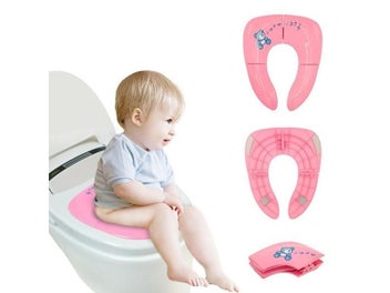Listing 5 of 10 for Portable Kids Travel Potty Seat Cover Toddler Urine Assistant Cushion