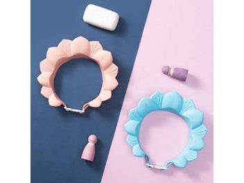 Listing 6 of 10 for Cute Baby Bath Hat Adjustable Kids Shower Protect Eye Waterproof Splash Guard