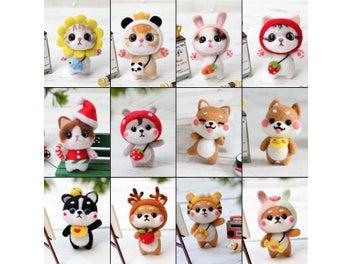 Listing 3 of 10 for MIUSIE Fashion Custom Doll Wool Felt DIY Poked Set Handcraft Kit