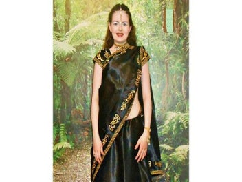 Listing 6 of 9 for Iron On Gold Embroidered Lace Costumes Lace Trims Appliqued Braided Vintage