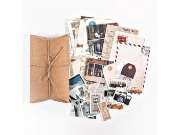 Listing 1 of 9 for 30 Pcs/set Vintage Scrapbooking Stickers Decorative Retro Natural Collection