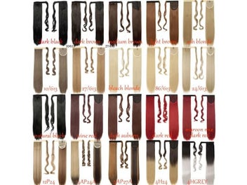 Listing 6 of 8 for HAIRRO Long Straight Ponytail Wrap Around Ponytail Clip In Hair Extensions