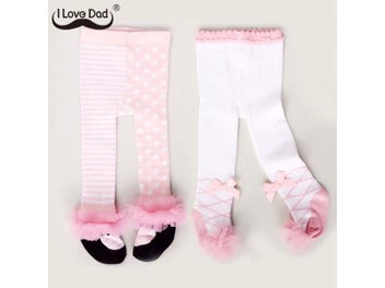 Listing 5 of 11 for Autumn Winter Baby Tights Cute Lace Bows Baby Girl Tights Clothes Cotton