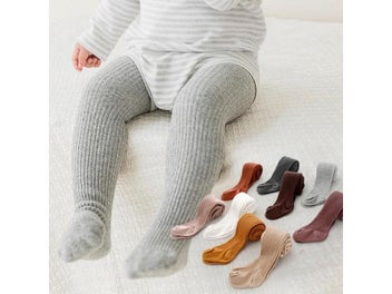 Listing 5 of 12 for Baby Tights Winter Autumn Solid Color Soft Cotton Thick Warm Baby Girl Tights