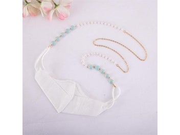 Listing 5 of 9 for New Glasses Chain Fashion Mask Hanging Rope Heart Pearl Beaded Eyeglasses