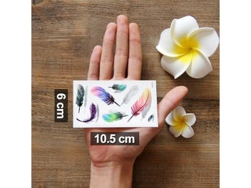 Listing 4 of 8 for 3D Waterproof Temporary Tattoo Stickers Dream Catcher Diamond Feather Flash