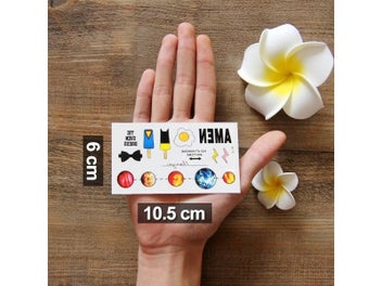 Listing 6 of 8 for 3D Waterproof Temporary Tattoo Stickers Dream Catcher Diamond Feather Flash