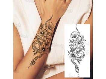 Listing 5 of 9 for Purple Rose Jewelry Water Transfer Tattoo Stickers Women Body Chest Art