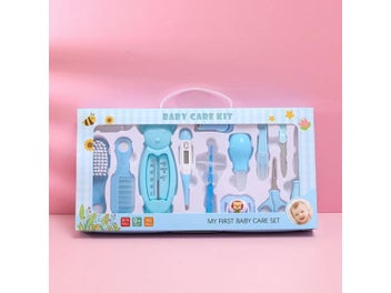 Listing 5 of 9 for 6/7/8/9pcs/set Newborn Care Kit Nail Hair Thermometer Grooming Brush Clipper