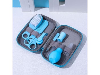 Listing 6 of 9 for 6/7/8/9pcs/set Newborn Care Kit Nail Hair Thermometer Grooming Brush Clipper