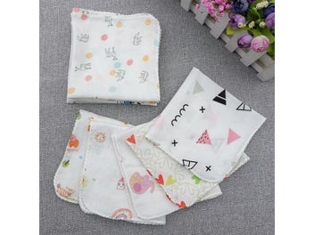 Listing 3 of 10 for Elinfant 10pcs/set 23×23cm Baby Cotton Towel Kids Sock Polyester 23*23cm