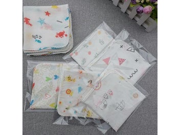 Listing 5 of 10 for Elinfant 10pcs/set 23×23cm Baby Cotton Towel Kids Sock Polyester 23*23cm