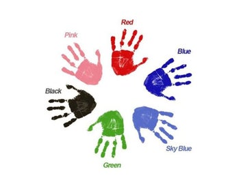 Listing 5 of 10 for Newborn Baby DIY Hand And Footprint Kit Ink Pads Photo Frame Handprint Toddlers