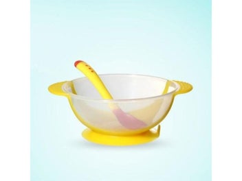 Listing 5 of 10 for Temperature Sensing Bean Spoon Service Plate/Tray Suction Cup For Baby
