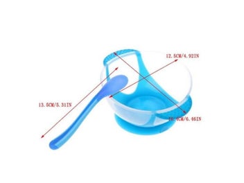 Listing 8 of 10 for Temperature Sensing Bean Spoon Service Plate/Tray Suction Cup For Baby