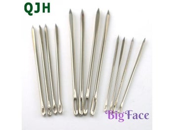 Listing 3 of 8 for 3 Size 4.8/5.8/7.0cm Handmade Leather Stitching Sewing Needle Stainless Steel
