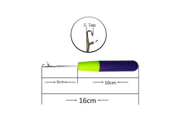 Listing 4 of 8 for Hook Crochet Needle For Synthetic Hair Extension Tool And Making Jumbo