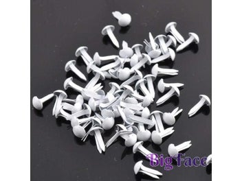 Listing 4 of 9 for 300pcs 5x10mm Mixed Round Metal Brad Studs Spikes Scrapbooking Embellishment