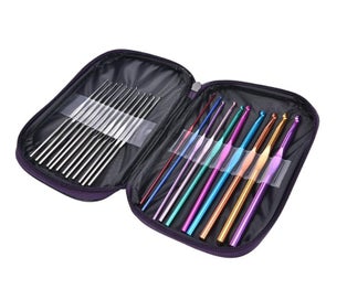Listing 2 of 5 for Crochet Hook Set Weaving Knitting Needles Craft Tool Set 22PCS
