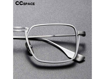 Listing 6 of 9 for 53229 Retro Square Pure Titanium Upscale Men Optical Glasses Frames Men Women