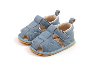 Listing 7 of 10 for Summer Boys Sandals Soft PU Leather Closed-Toe Toddler Baby Shoes Boys Girls