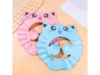 Listing 3 of 10 for Adjustable Baby Shower Cap Child Waterproof Hair Wash Shield