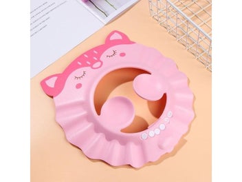 Listing 6 of 10 for Adjustable Baby Shower Cap Child Waterproof Hair Wash Shield