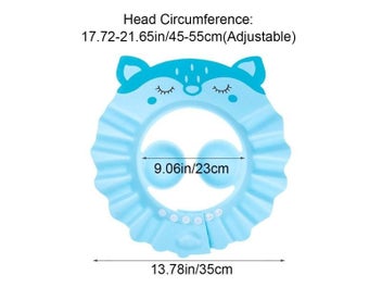 Listing 8 of 10 for Adjustable Baby Shower Cap Child Waterproof Hair Wash Shield