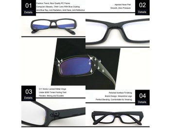 Listing 6 of 10 for Anti Blue Ray Computer Glasses Spectacle Frame Oculos De Grau Female
