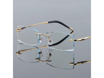 Listing 5 of 10 for Rimless Titanium Frame Unisex Presbyopic Myopic Glasses With Ceramic Nose Pads