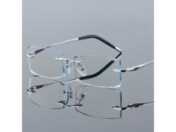 Listing 7 of 10 for Rimless Titanium Frame Unisex Presbyopic Myopic Glasses With Ceramic Nose Pads