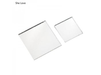 Listing 8 of 11 for Chzimade 100Pcs/lot 10x10/15x15mm Mini Square Glass Mirror Mosaic Tiles For