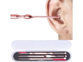 Listing 3 of 8 for 3Pcs/Set Stainless Steel Ear Pick Double-ended Earpick Ear Wax Curette Remover