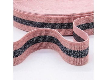 Listing 4 of 9 for 4cm Rainbow Color Striped Elastic Bands 40mm Nylon Colorful Elastic Band