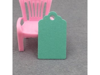 Listing 7 of 11 for 100 Pcs Scalloped Kraft Paper Card / Blank Tag / Wedding Favour Gift Tag Price