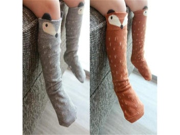 Listing 3 of 7 for Cute Socks Boy Girl Children Socks Knee Long Unisex Toddler Socks Baby Cotton