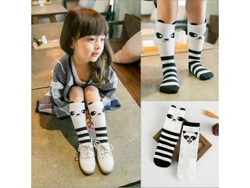 Listing 5 of 7 for Cute Socks Boy Girl Children Socks Knee Long Unisex Toddler Socks Baby Cotton