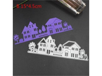 Listing 7 of 9 for Cutting Dies Christmas House Scrapbooking Dies Metal Craft Die Cut Stamps