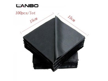 Listing 4 of 9 for 100Psc/LOT 15x15CM Lens Clothes Eyewear Accessories Cleaning Cloth Microfiber