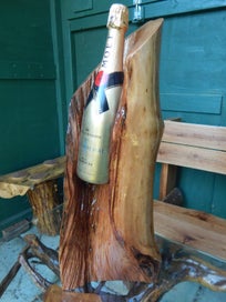 Listing 11 of 12 for `Kanuka Falls' Chainsaw Art & Wine Bottle Holder