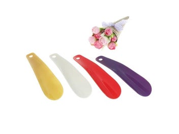 Listing 4 of 9 for 1Pcs Spoon Shape Plastic Shoe Horns Professional Shoehorn Flexible Shoe Lifter