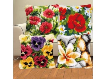 Listing 3 of 9 for Beautiful Flowers Embroidery Hand Knitted Pillow Materials Plant Series DIY