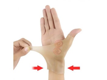Listing 6 of 8 for 1Pcs Magnetic Therapy Wrist Hand Thumb Support Gloves Silicone Gel Arthritis
