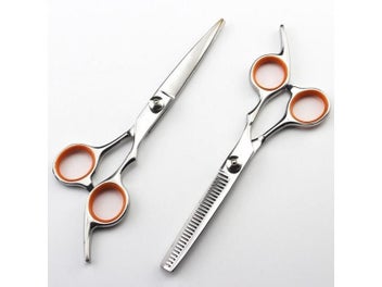 Listing 3 of 7 for 6 Inch Silver Cut Hair Scissors Haircut Thinning Scissor Shears Hair Cutting