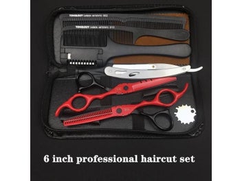 Listing 5 of 9 for Professional Japan 440c 6 Inch Hair Scissors Set Cutting Shears Thinning Barber