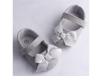 Listing 4 of 11 for Infant Baby Girl Shoes 0-18M 3 Colors With Bowknot And Soft Sole For First