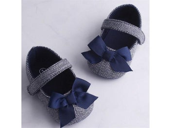 Listing 6 of 11 for Infant Baby Girl Shoes 0-18M 3 Colors With Bowknot And Soft Sole For First